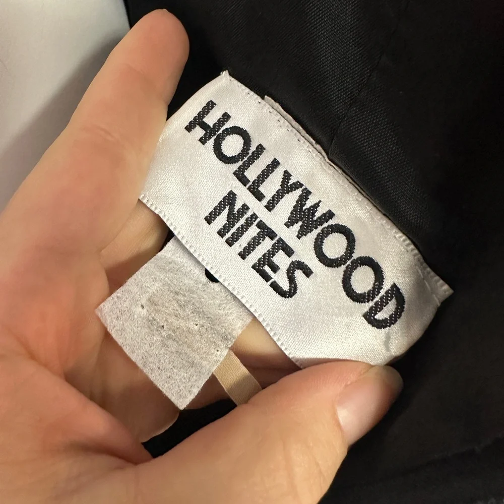 Hollywood Nites Vintage Classic Black Gown fits‎ a sz 4/6 Women’s - Picture 7 of 9